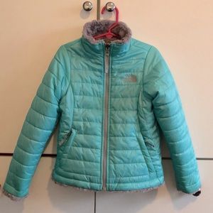The North Face Kids Jacket - Light Blue and Gray